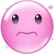 pink bubble  sticker