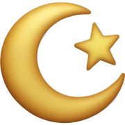 Muslim crescent star sticker