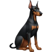 Un doberman  sticker