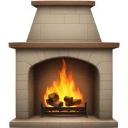 Fireplace sticker