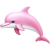 Pastel-pink-colors-dolphin sticker