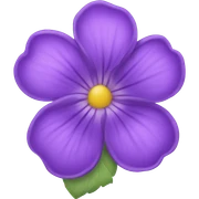 violet flower sticker
