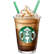 Starbuck ice coffee with ice cubes sticker
