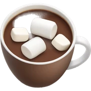 Hot chocolate with marshmallows  sticker