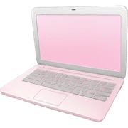 Light pink laptop sticker