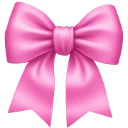 Pink bow sticker