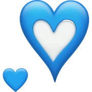 blue heart sticker