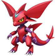 Heliolisk-Weavile-Cyclizar-Genesect-Pokémon, full body sticker