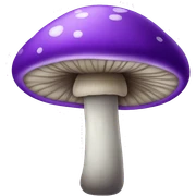 purple mushroom sticker