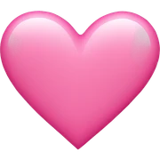 Pink heart sticker