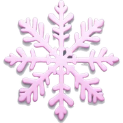 pastel pink snowflake  sticker