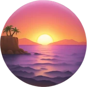 Sunset  sticker