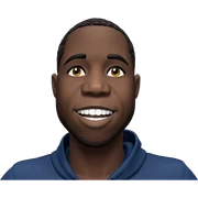 smiling dark-skinned boy portrait sticker