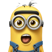 goofy minion sticker