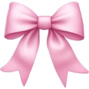 Light pink bow sticker