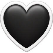 black heart sticker