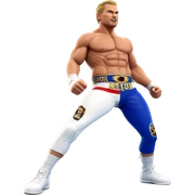 muscular wrestler in the ring sticker