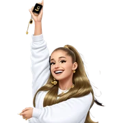smiling girl holding jewelry sticker
