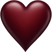 Dark red Heart sticker