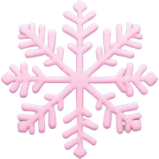 pastel pink snowflake  sticker