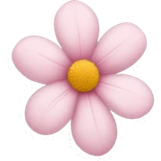 Soft pink flower sticker