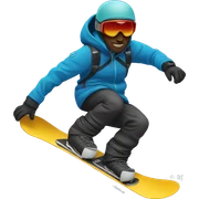 Snowboarder sticker