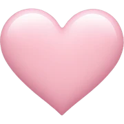 light pink heart sticker