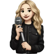 sabrina carpenter holding mic  sticker