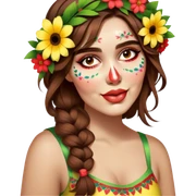 Flower-Crowned Dancer sticker