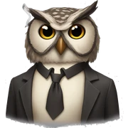 smoking owl sticker