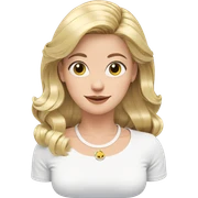smiling girl with blonde hair sticker