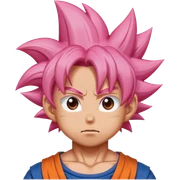 goku pink sticker