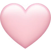 Pastel baby pink heart  sticker