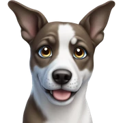blue eyes dog sticker