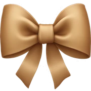 Light Brown bow  sticker