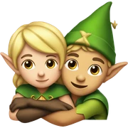Elf on an elf sticker