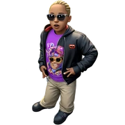 cool dude by the car sticker