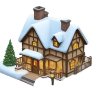 Christmas village sticker