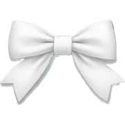 White bow sticker