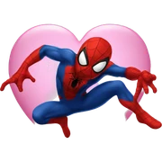 Spiderman heart sticker