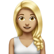 Beautiful blonde girl sticker
