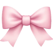 Light pink bow sticker