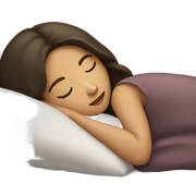 brunette girl sleeping sticker