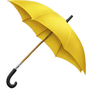 Yellow umbrella  sticker
