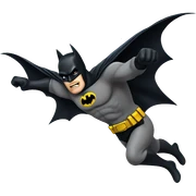 batman flying sticker