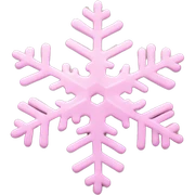 pastel pink snowflake  sticker