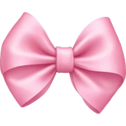 Baby pink bow sticker