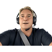 charming boy with headphones sticker