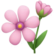 Flower sticker