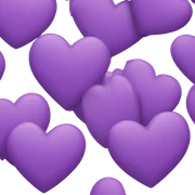 Big Purple Heart smiling sticker
